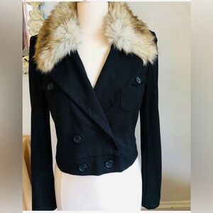 Ann Taylor Great blazer with fur collar. On Trend! From smoke and pet free home.